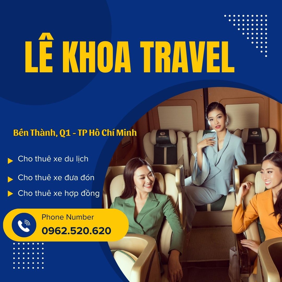 Lê Khoa Travel cung cấp dịch vụ xe đưa đón Vũng Tàu chuyên nghiệp, tiện nghi, đảm bảo hành trình an toàn và thoải mái.