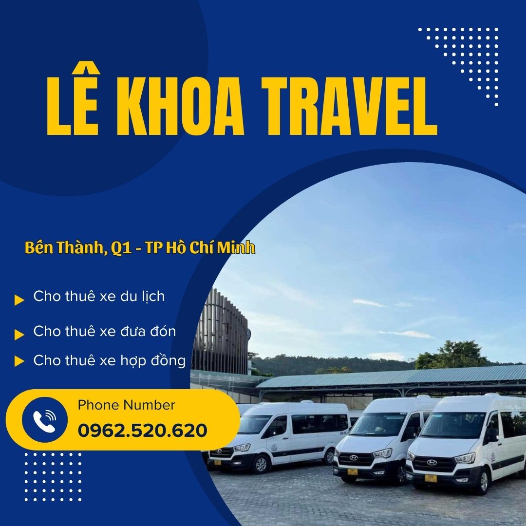 Lê Khoa Travel mang đến cho bạn dịch vụ thuê xe 16 chỗ chuyên nghiệp, tiện nghi, lái xe an toàn