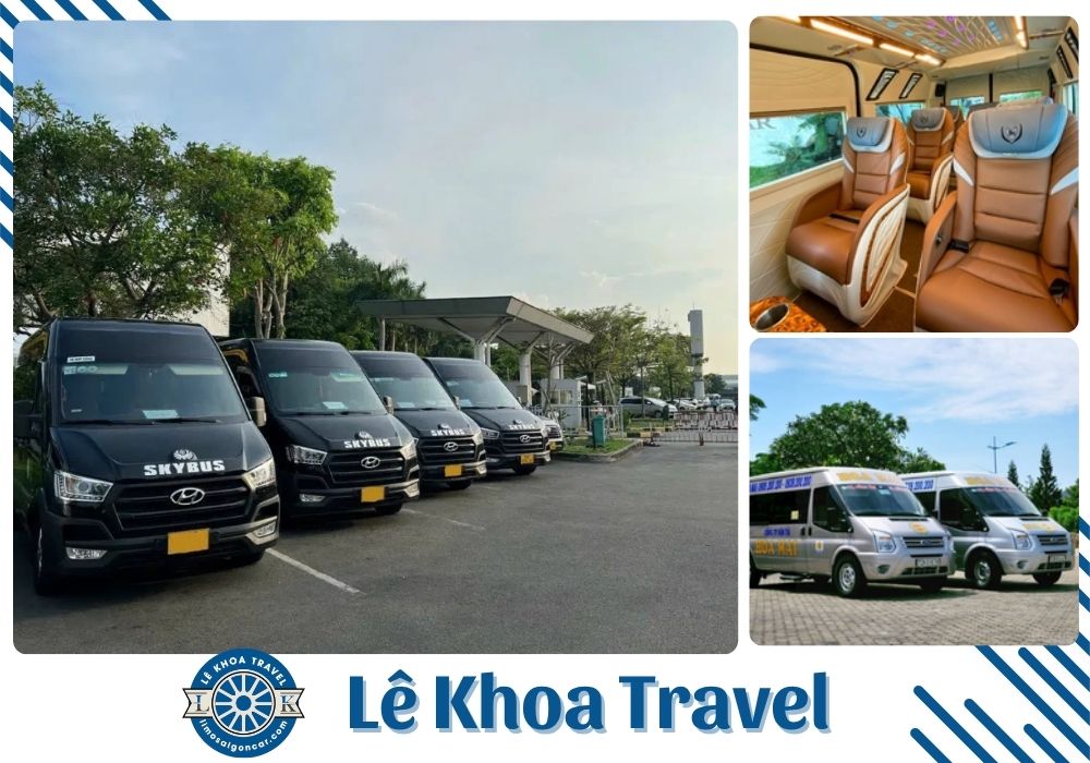 Nếu bạn cần đưa đón tận nhà, chủ động giờ bay hoặc đi theo nhóm, hãy đặt ngay dịch vụ xe riêng hoặc Limousine cao cấp qua Lê Khoa Travel.